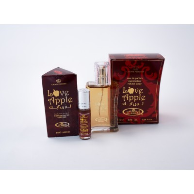 COMBOS Perfume 50ml + Musk 6ml LOVE APPLE  - AL REHAB